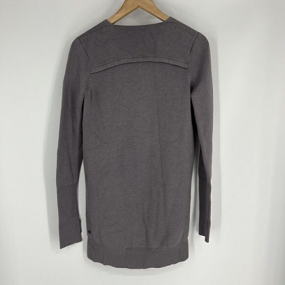 Lululemon Sweater Size 6 Heathered Mystique Purple Gray City Street Cardigan - Picture 4 of 6